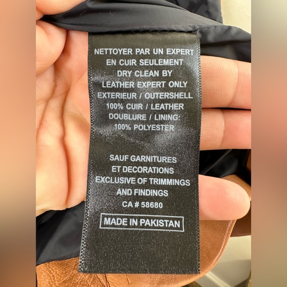 BOD & CHRISTENSEN LAMB LEATHER JACKET, COGNAC COLOR. - Picture 7 of 13